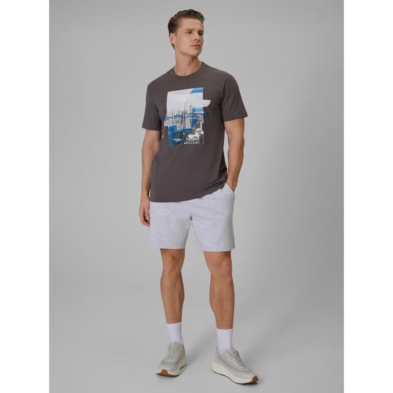 Pánske tričko s krátkym rukávom 4F TSHIRT M2660-24S-MIDDLE GREY 4