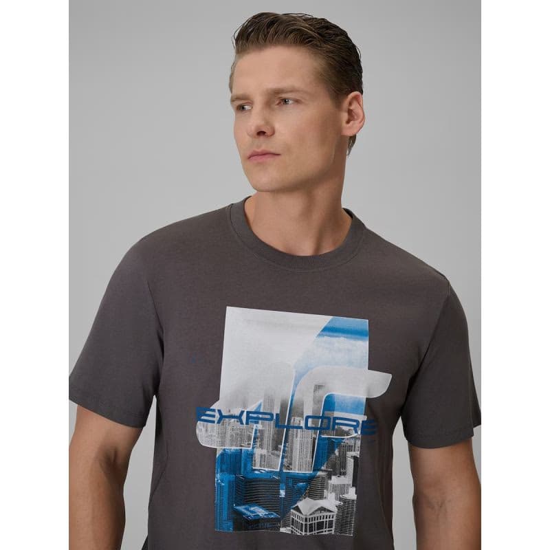 Pánske tričko s krátkym rukávom 4F TSHIRT M2660-24S-MIDDLE GREY 5