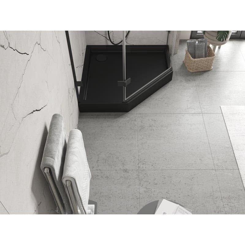 MEXEN - Flow+ päťboká sprchová vanička 80 x 80, čierna mat 46P708080H 5