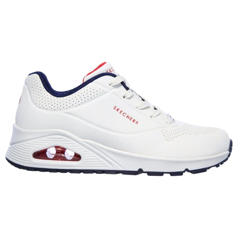 Dámska rekreačná obuv SKECHERS Uno Stand On Air white navy 2