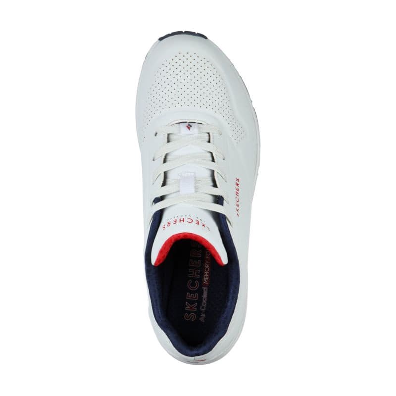 Dámska rekreačná obuv SKECHERS Uno Stand On Air white navy 4