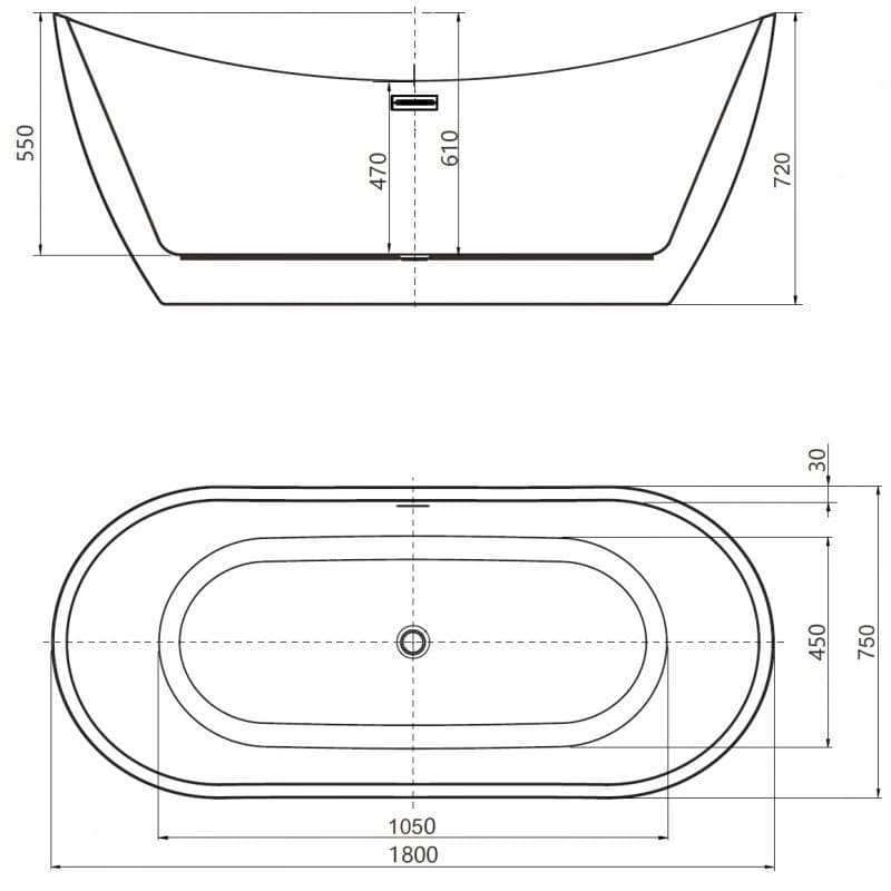Mexen Lotos 180 x 75 cm 52051807700-01 3