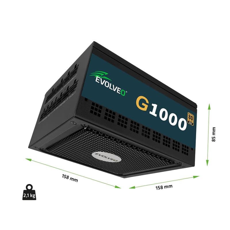 EVOLVEO G1000/1000W/ATX 3.0/80PLUS Gold/Modular 3