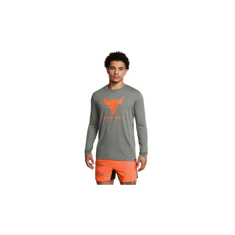 Pánske tričko s dlhým rukávom UNDER ARMOUR PROJECT ROCK UA PROJECT ROCK BRAHMA BULL LS-GRN 1