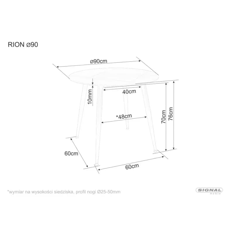 Stôl Rion fi90 5