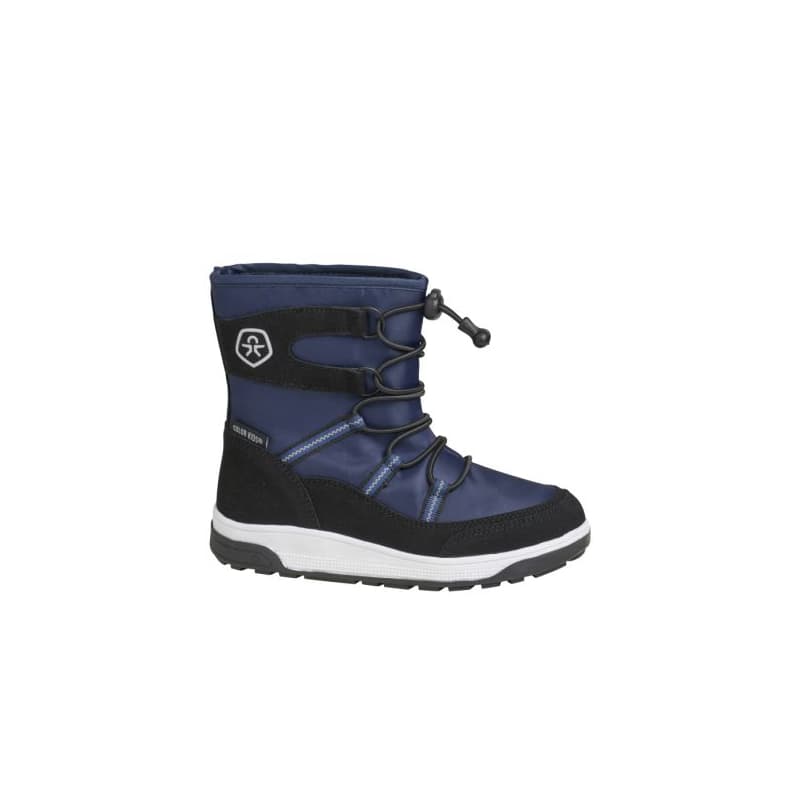 Chlapčenské vysoké zimné topánky COLOR KIDS Boots W. String & Stopper, total eclipse