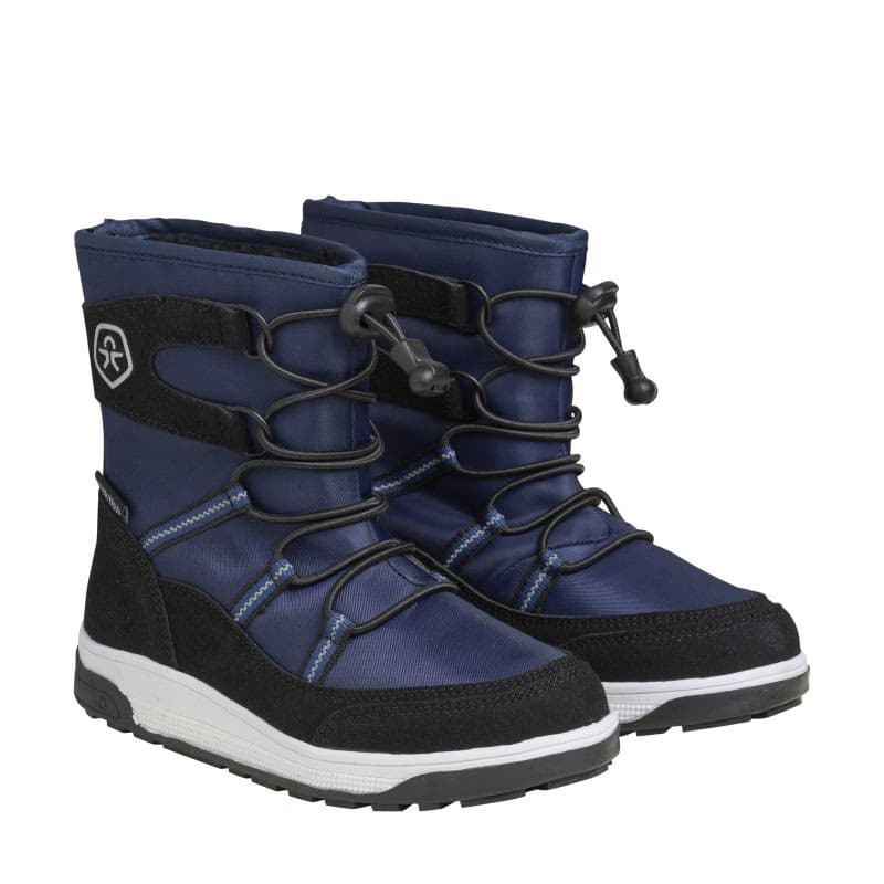 Chlapčenské vysoké zimné topánky COLOR KIDS Boots W. String & Stopper, total eclipse 2
