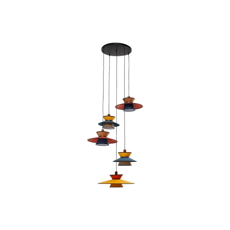 Riva visiaca lampa viacfarebná Ø87 cm