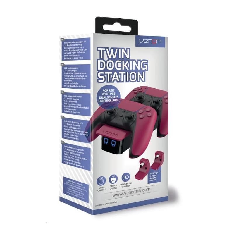 VENOM VS5010 Red PS5 Twin Docking Station
