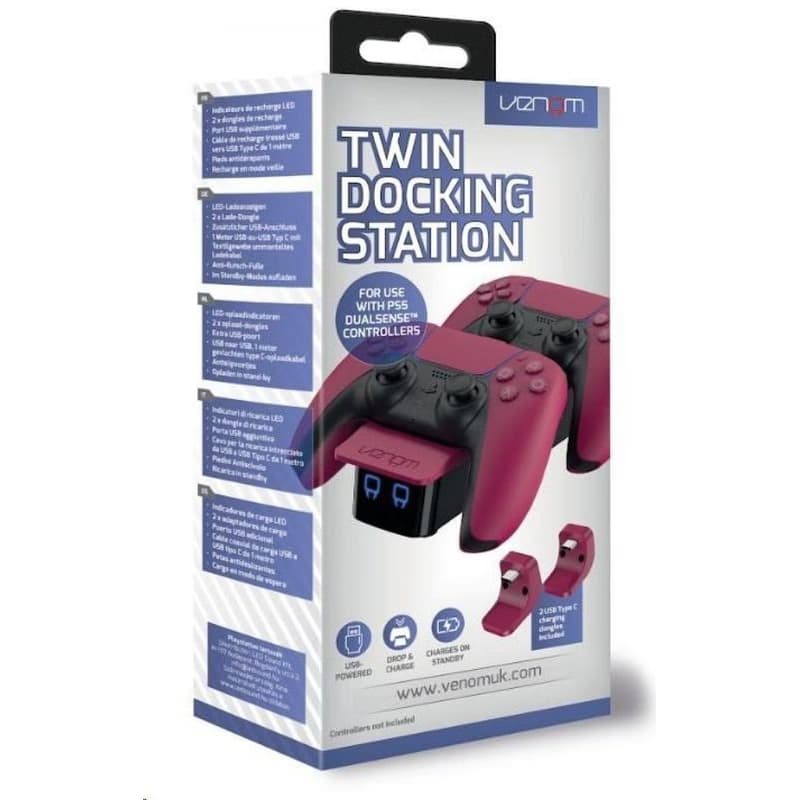 VENOM VS5010 Red PS5 Twin Docking Station 5