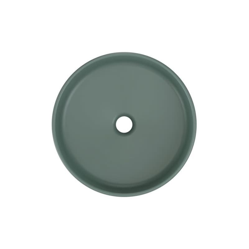 ArtCom Keramické umývadlo RIVER 1 E-6595 | zelený mat 40 cm 3