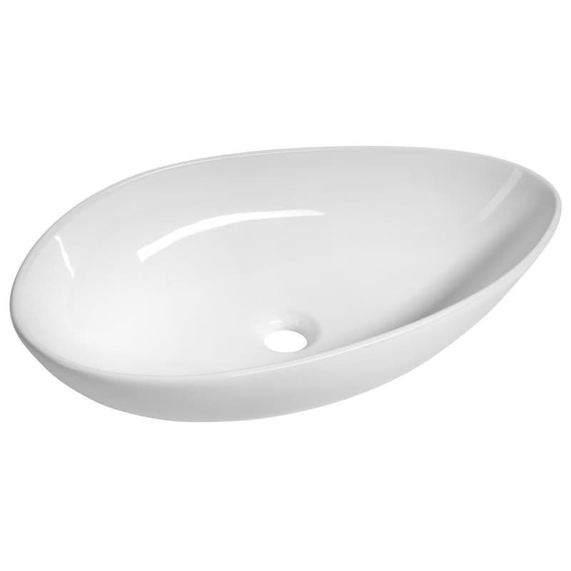 SAPHO - OVALI keramické umývadlo 61x34cm, biela TU0721