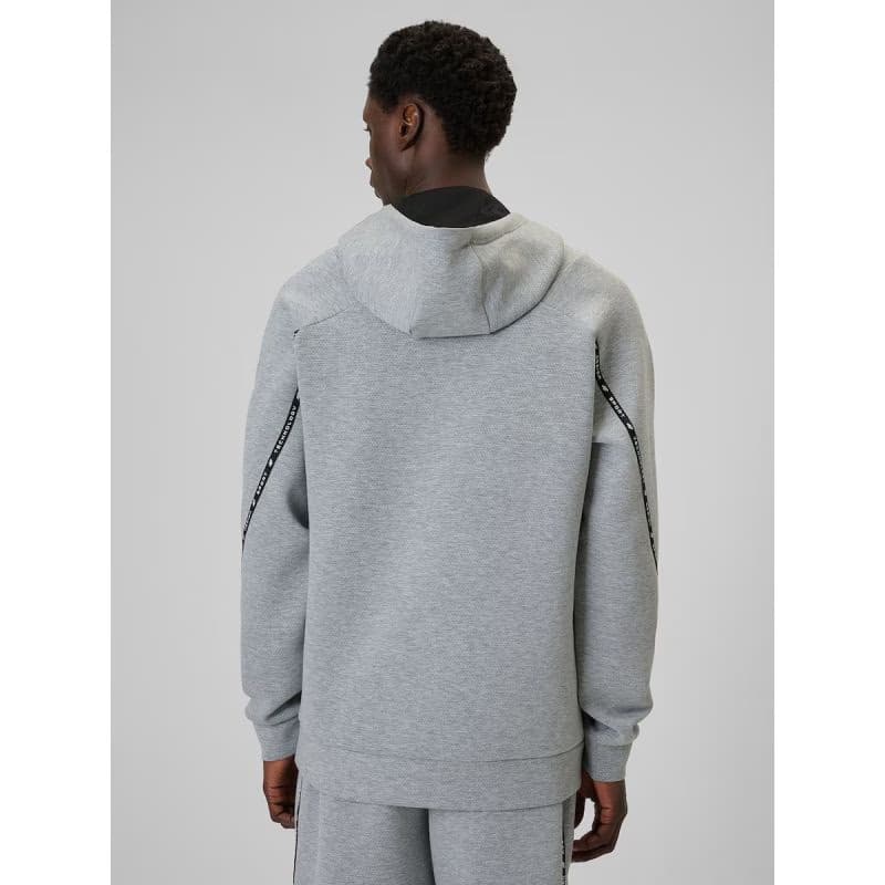 Pánska mikina s kapucňou 4F SWEATSHIRT M2238-27M-COLD LIGHT GREY MELANGE 4