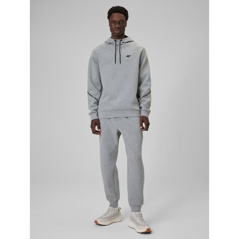 Pánska mikina s kapucňou 4F SWEATSHIRT M2238-27M-COLD LIGHT GREY MELANGE 5