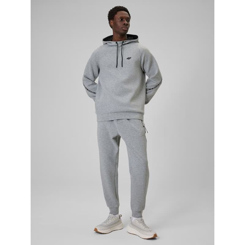 Pánska mikina s kapucňou 4F SWEATSHIRT M2238-27M-COLD LIGHT GREY MELANGE 6
