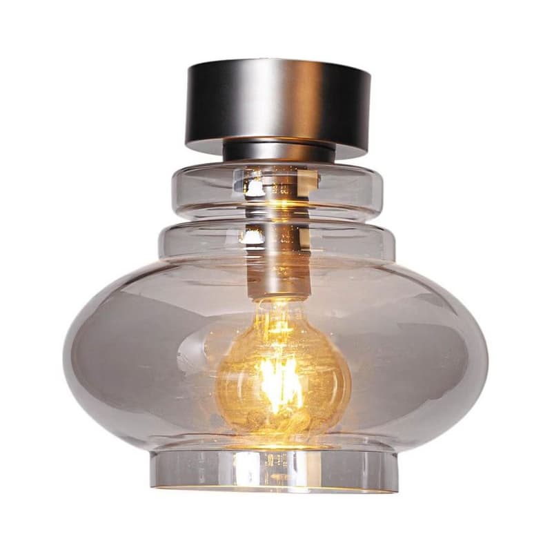 ByRydens 4202200-4500 - Stropné svietidlo DOLORES 1xE27/5W/230V, priemer 30 cm, sivá/dymová 4202200-4500