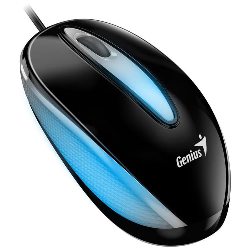 Genius DX-Mini / Myš, drôtová, optická, 1000DPI, 3 tlačidlá, USB, RGB LED, čierna 1