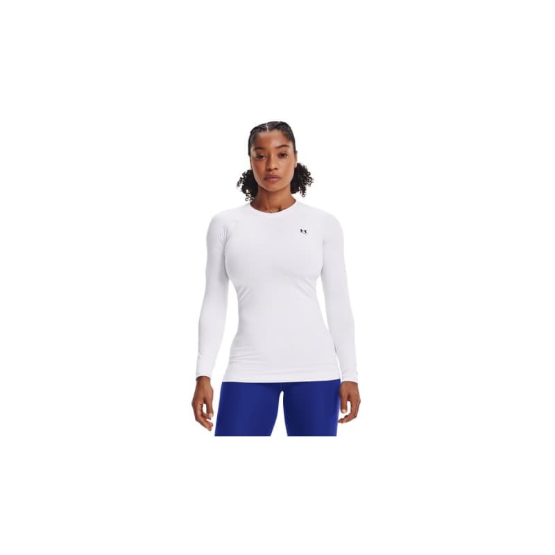 Dámske tréningové tričko s dlhým rukávom UNDER ARMOUR UA CG Authentics Crew-WHT 1