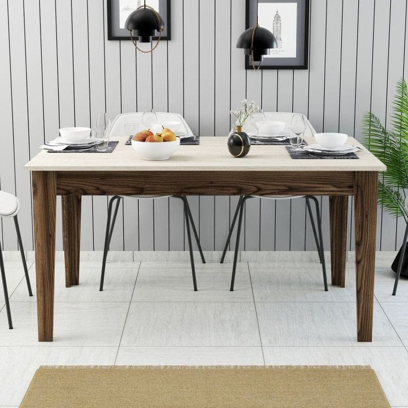 Jedálenský stôl Milan 898 - Walnut, Travertine 5