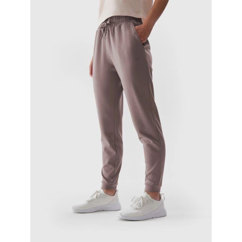Dámske tepláky 4F TROUSERS-AW23TTROF507-83S-BEIGE 2