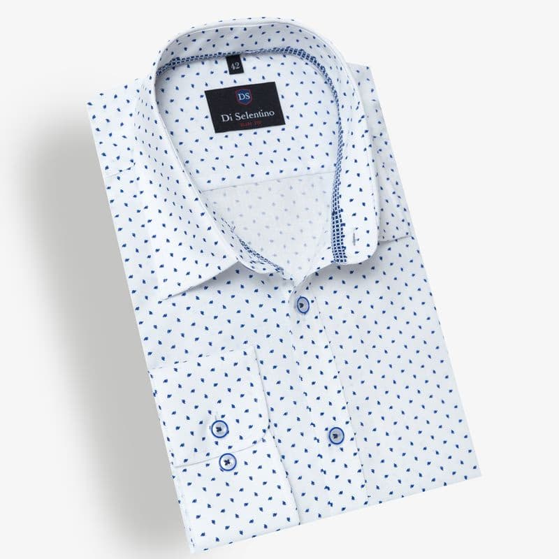 Pánska košeľa s trendy vzorom v SLIM STRIHU - SopotSLIM 3