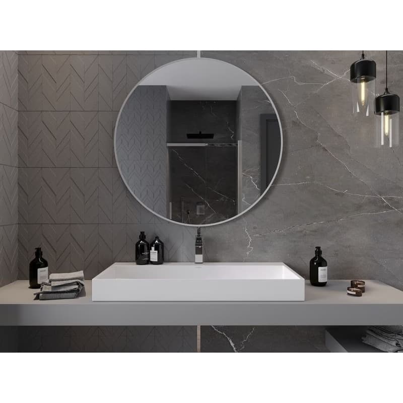 MEXEN - Loft zrkadlo 100, biely rám 9850-100-100-000-20 4