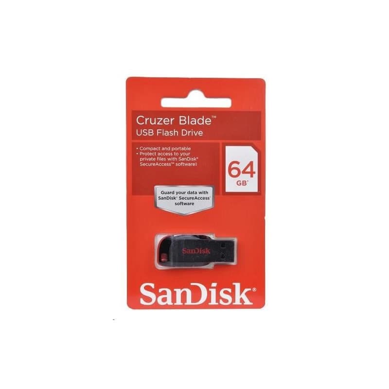 SanDisk Flash Disk 64GB Cruzer Blade, USB 2.0, čierna 2