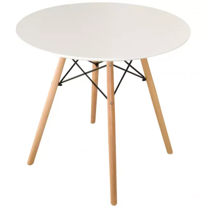 Stôl Oslo biely 80cm 1