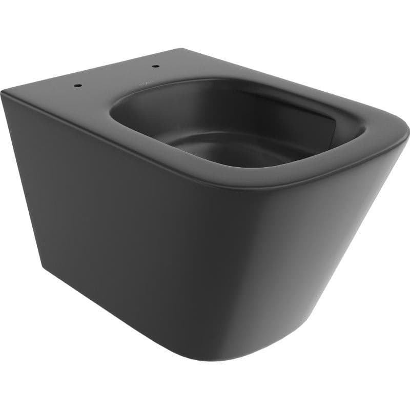 MEXEN - Teo Závesná WC misa Rimless Tornado, čierna mat 3385XX85T
