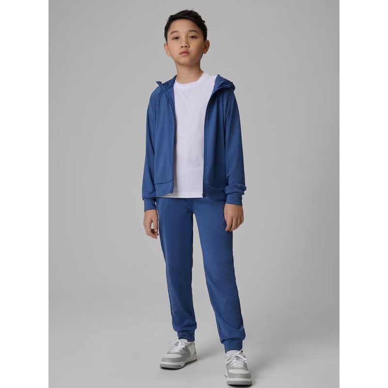 Chlapčenská tréningová mikina so zipsom 4F JUNIOR SWEATSHIRT FNK M690-31S-NAVY 6