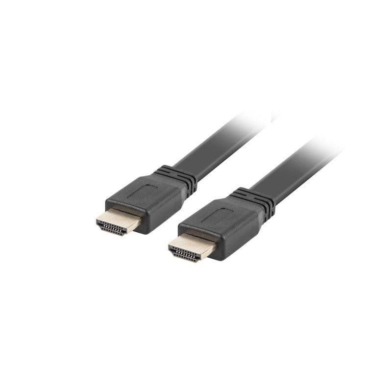 LANBERG HDMI M/M 2.0 kábel 5M 4K čierny plochý 1