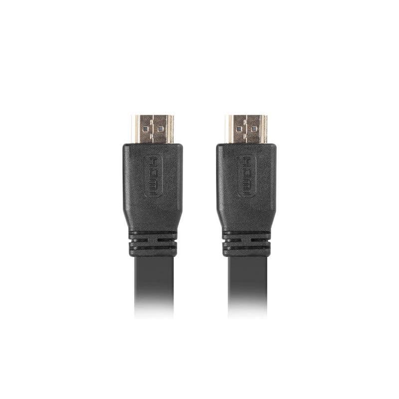 LANBERG HDMI M/M 2.0 kábel 5M 4K čierny plochý 2