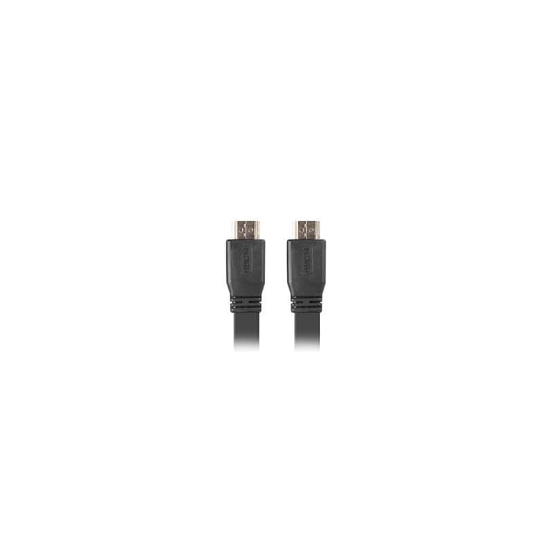 LANBERG HDMI M/M 2.0 kábel 5M 4K čierny plochý 3