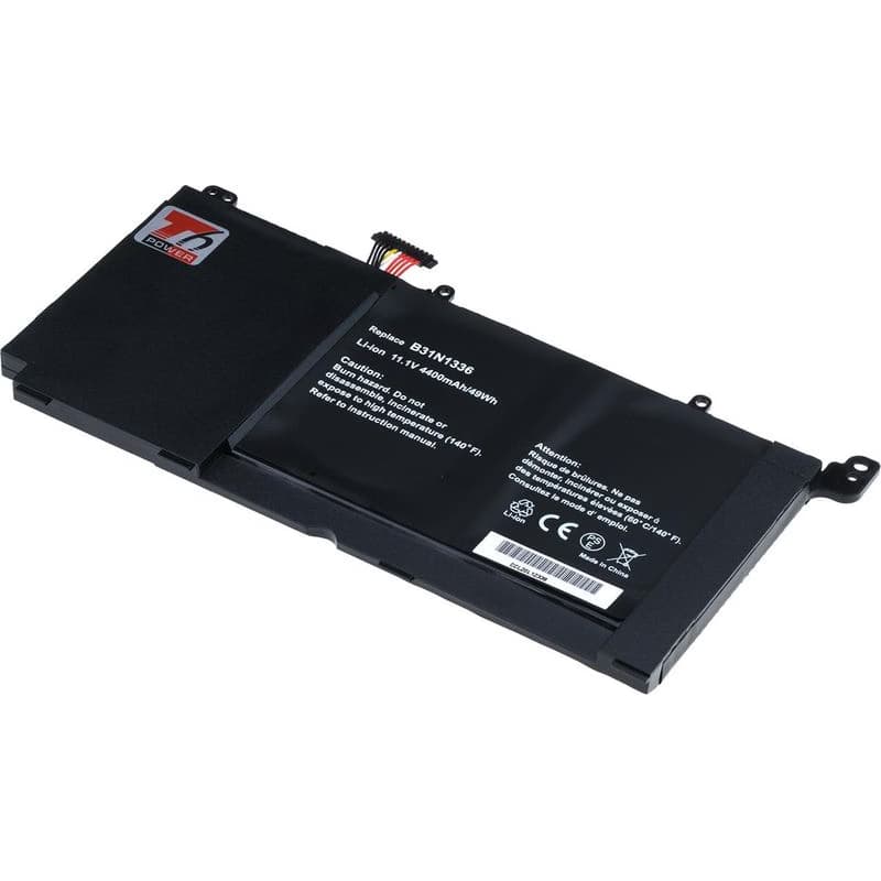 Batéria T6 Power pre Asus VivoBook S551L, R551L, K551L, V551L séria, 4400mAh, 49Wh, 3cell, Li-pol 1