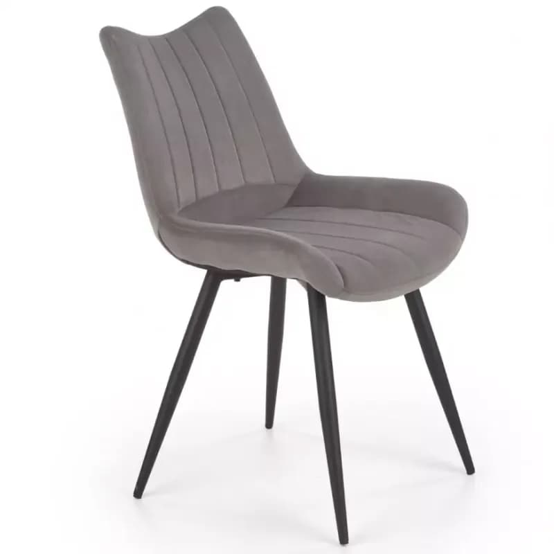 Stolička K388 Velvet/Kov Šedá 1