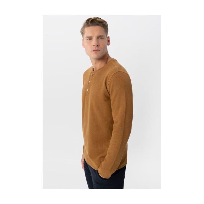 Pánske tričko s dlhým rukávom VOLCANO L-AZUX-102-BEIGE 3