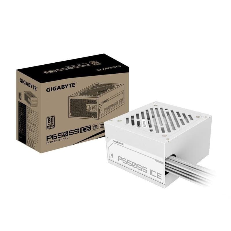 GIGABYTE zdroj P650SS ICE, 650W, 80+ Silver, 120mm, ATX 3.0, biela 6