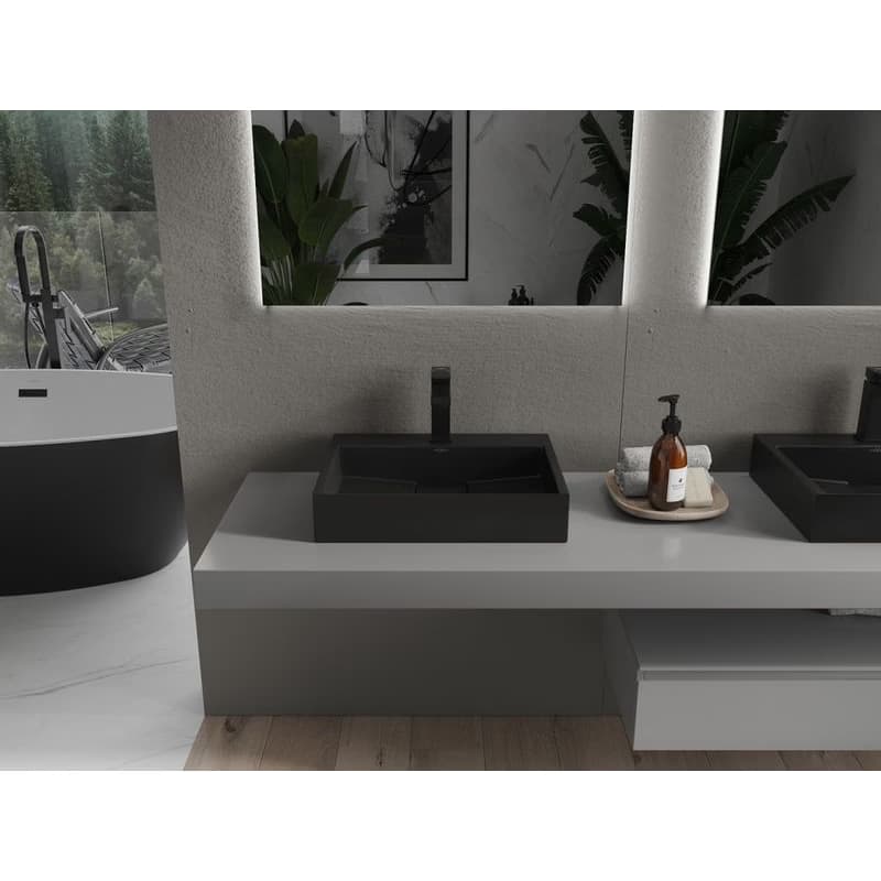 MEXEN - Ava umývadlo na dosku liaty mramor 1/O 50 x 38, čierna 23015071 3