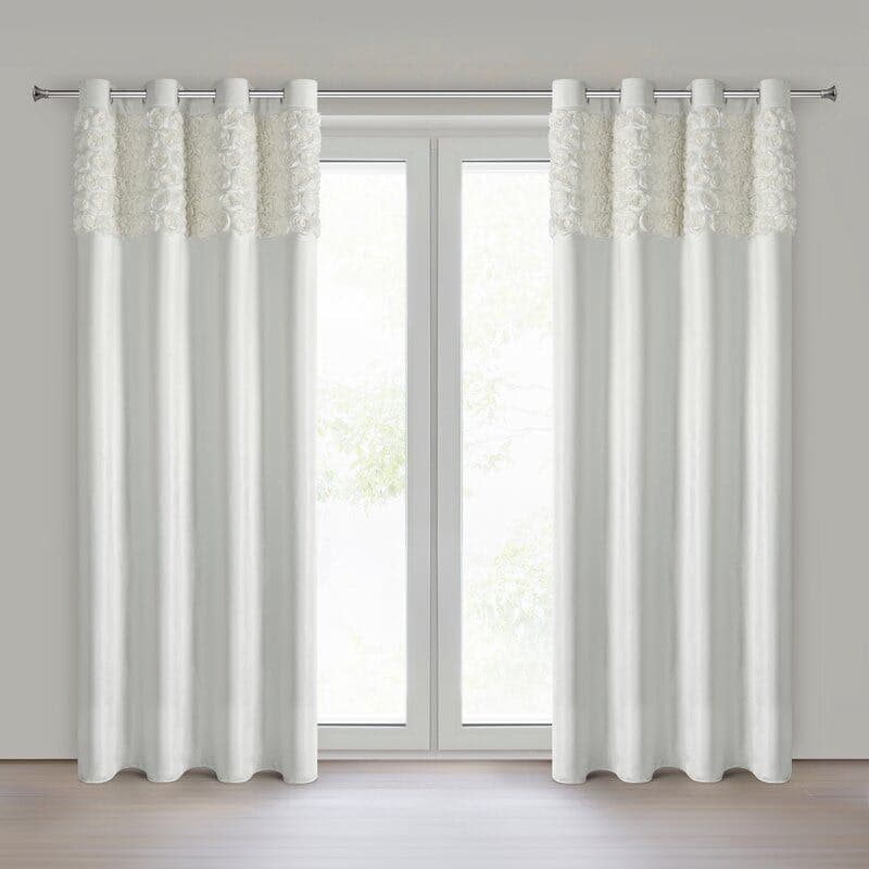 ArtFir Záves ROSES 13 K | krémová 140 x 250 cm 1