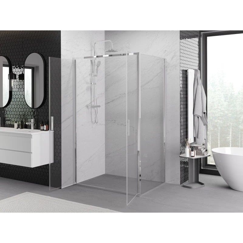MEXEN/S - Exo sprchovací kút dvere krídlové 80 x 100, transparent, chróm 814-080-100-01-00 3