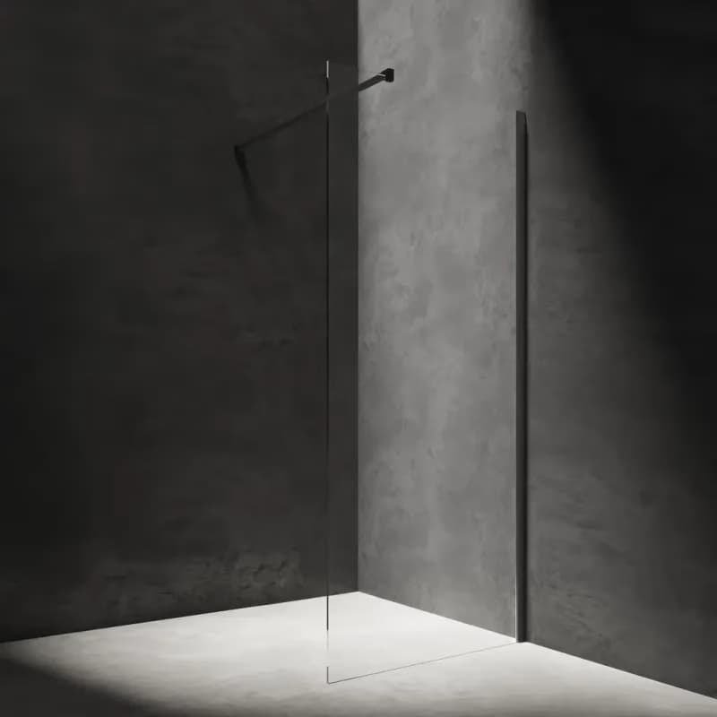 OMNIRES - MARINA walk-in, 90 cm čierna mat / transparent /BLMTR/ DNR90XBLTR 2