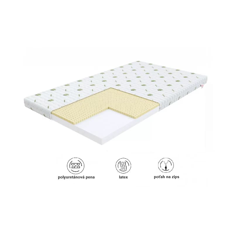 FDM Penový matrac BABY CLASSIC Aloe | 70 x 160 cm 4