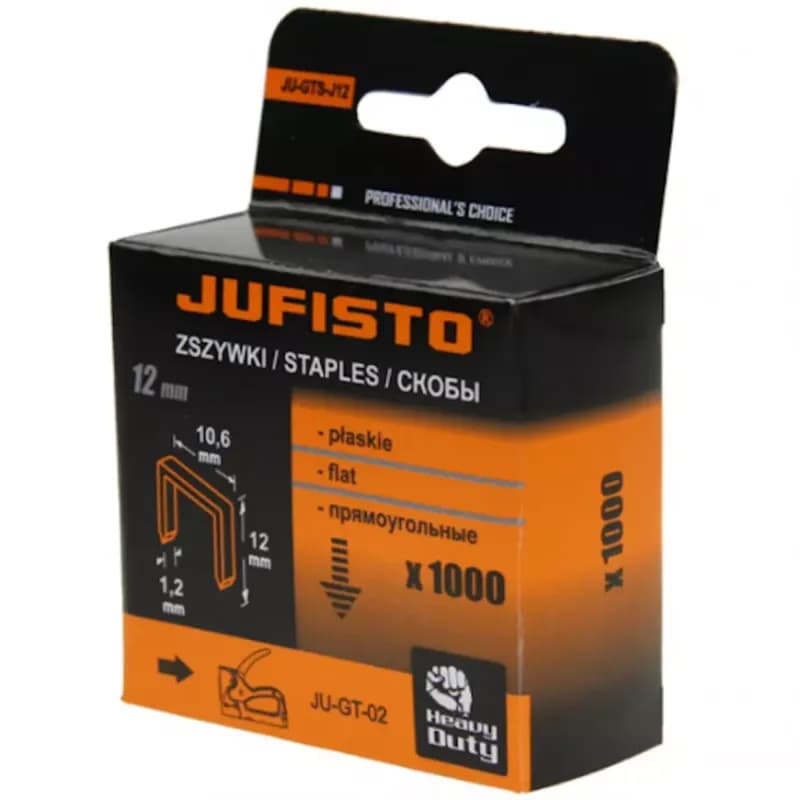 Spony do zošívačky, typ J, 12 mm, 1000 ks, Jufisto 1
