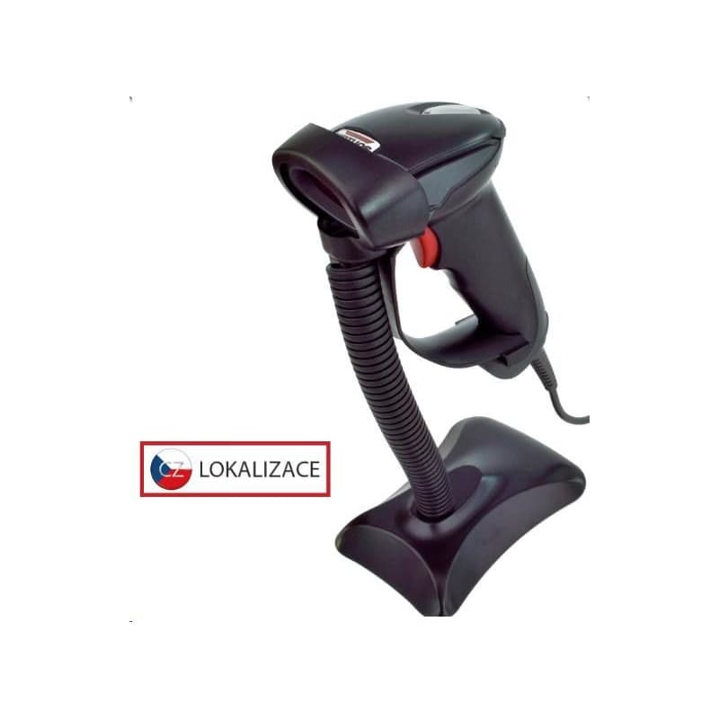 Virtuos laserová čítačka HT-900A, USB (emulácia klávesnice/RS232), čierna 1