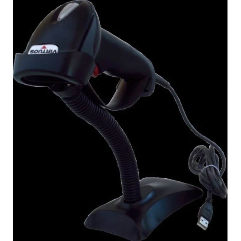 Virtuos laserová čítačka HT-900A, USB (emulácia klávesnice/RS232), čierna 5