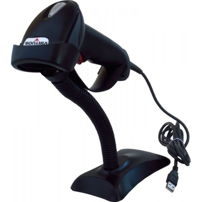 Virtuos laserová čítačka HT-900A, USB (emulácia klávesnice/RS232), čierna 6