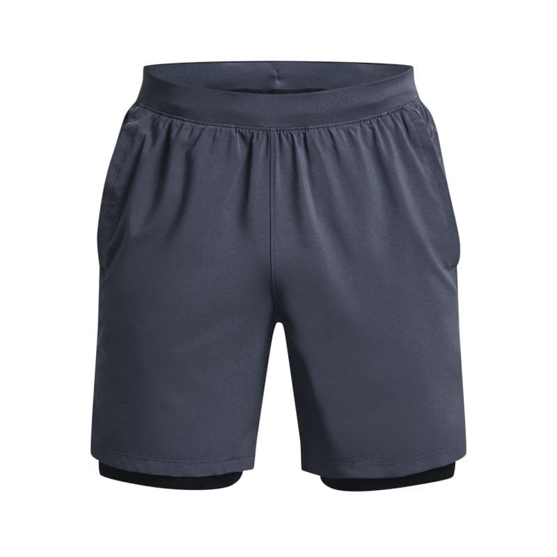 Pánske bežecké kraťasy UNDER ARMOUR UA LAUNCH 7 inch 2-IN-1 SHORT-GRY 4