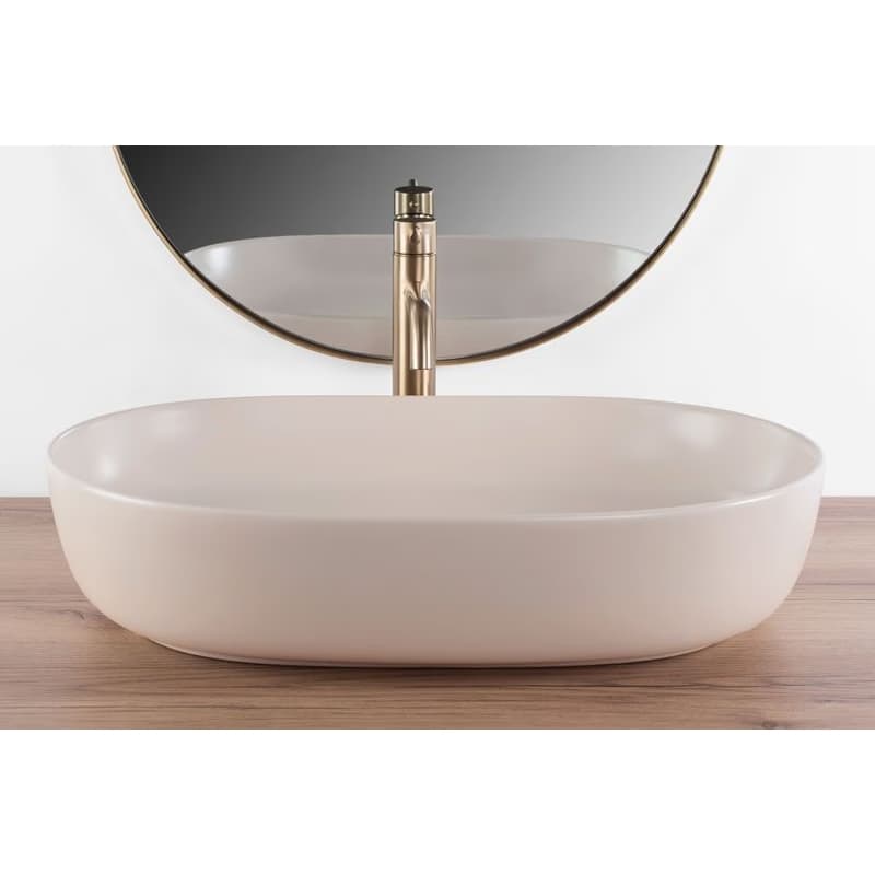 REA - Umývadlo na dosku CLEO 61 BEIGE MATT REA-U9655 3