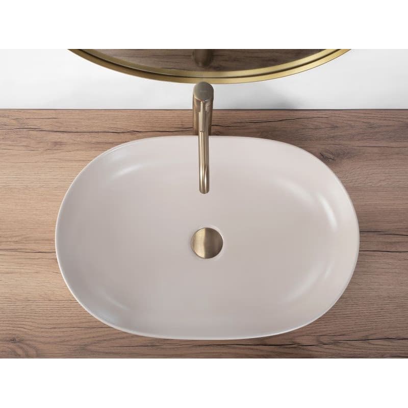 REA - Umývadlo na dosku CLEO 61 BEIGE MATT REA-U9655 6