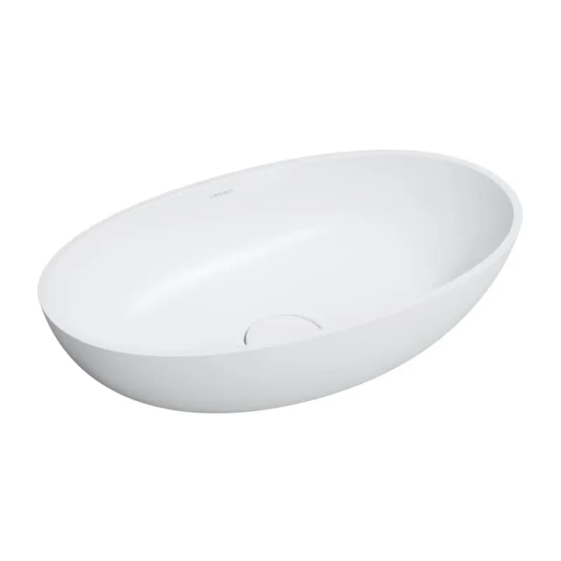 OMNIRES - SHELL M+ umývadlo na dosku, 60 x 35 cm biela mat /BM/ SHELLUNBM 4